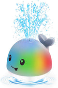 Light Up Whale Bath Toy - Toddler Water Sprinkler
