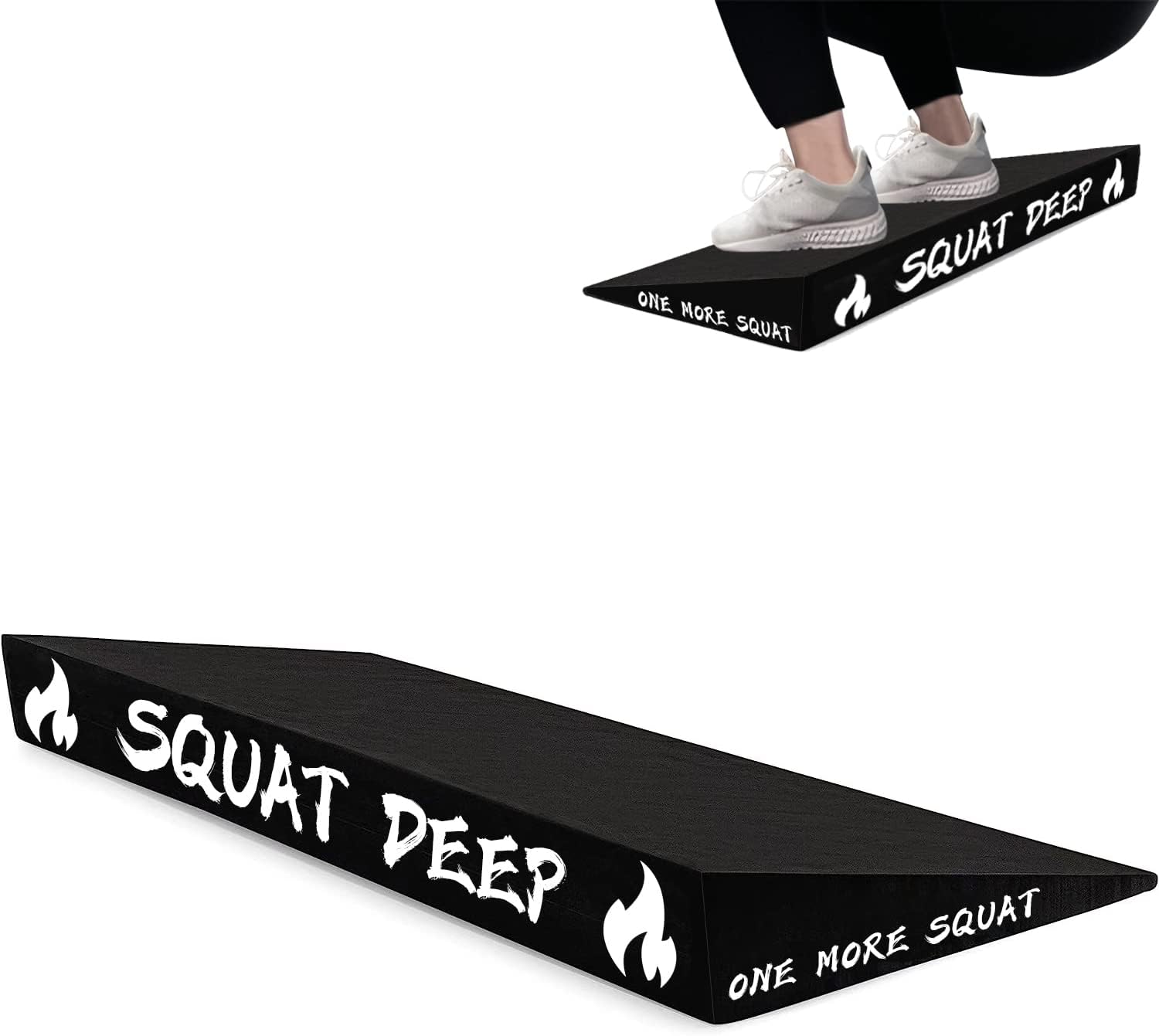 Slant Board for Weightlifting and Calf Stretching - Non-Slip Wedge