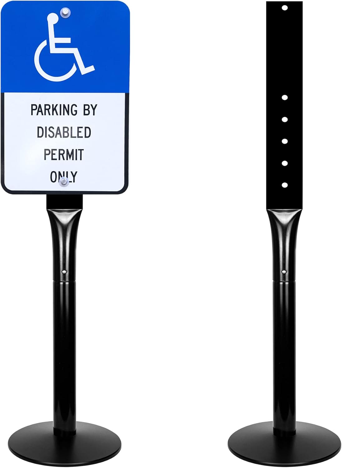 Heavy Duty Parking Sign Post for Durable Movable Sign Stand