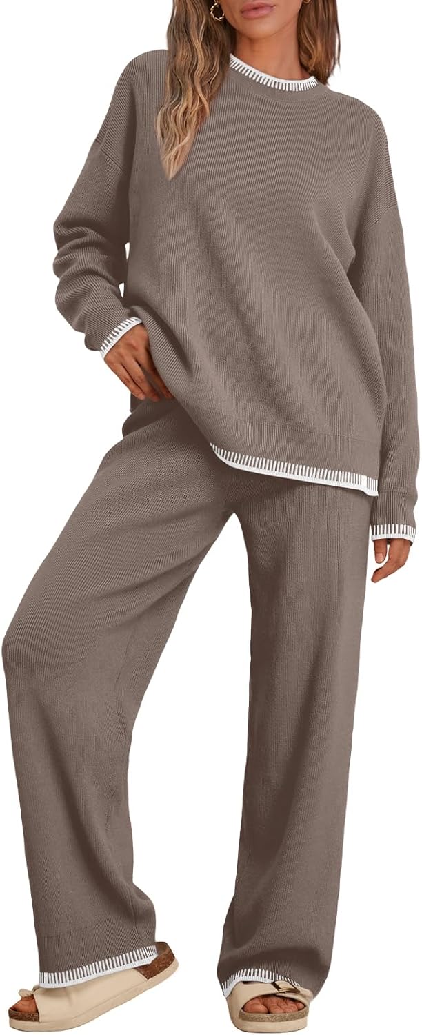 LILLUSORY 2 Piece Knit Lounge Sets for Women - Comfy Style