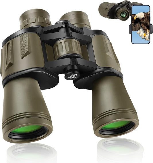 20x50 High Powered Binoculars for Adults - Compact Waterproof