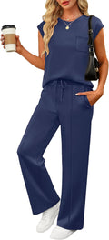 ANRABESS two piece summer outfit for women with comfy lounge style