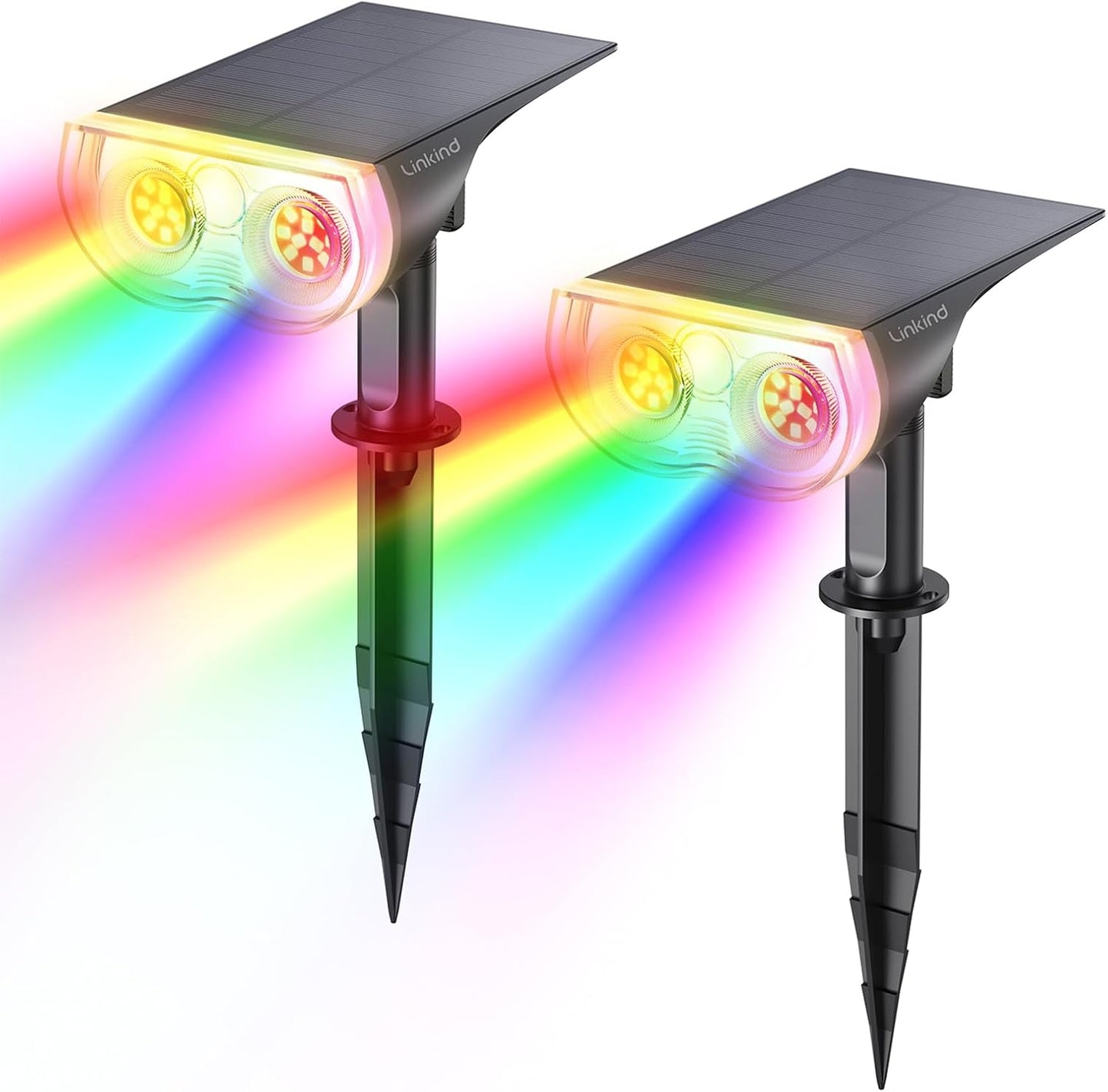 Linkind RGB Christmas Solar Lights for Outdoor Holiday Decor