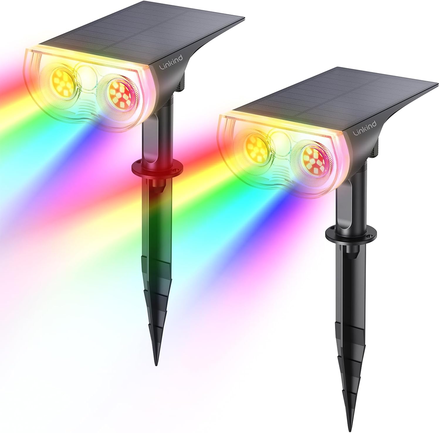 Linkind RGB Christmas Solar Lights for Outdoor Holiday Decor