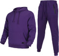 Tracksuit for men 2 pieces Fleece Hooded Outfit - Warm Everyday Set in
