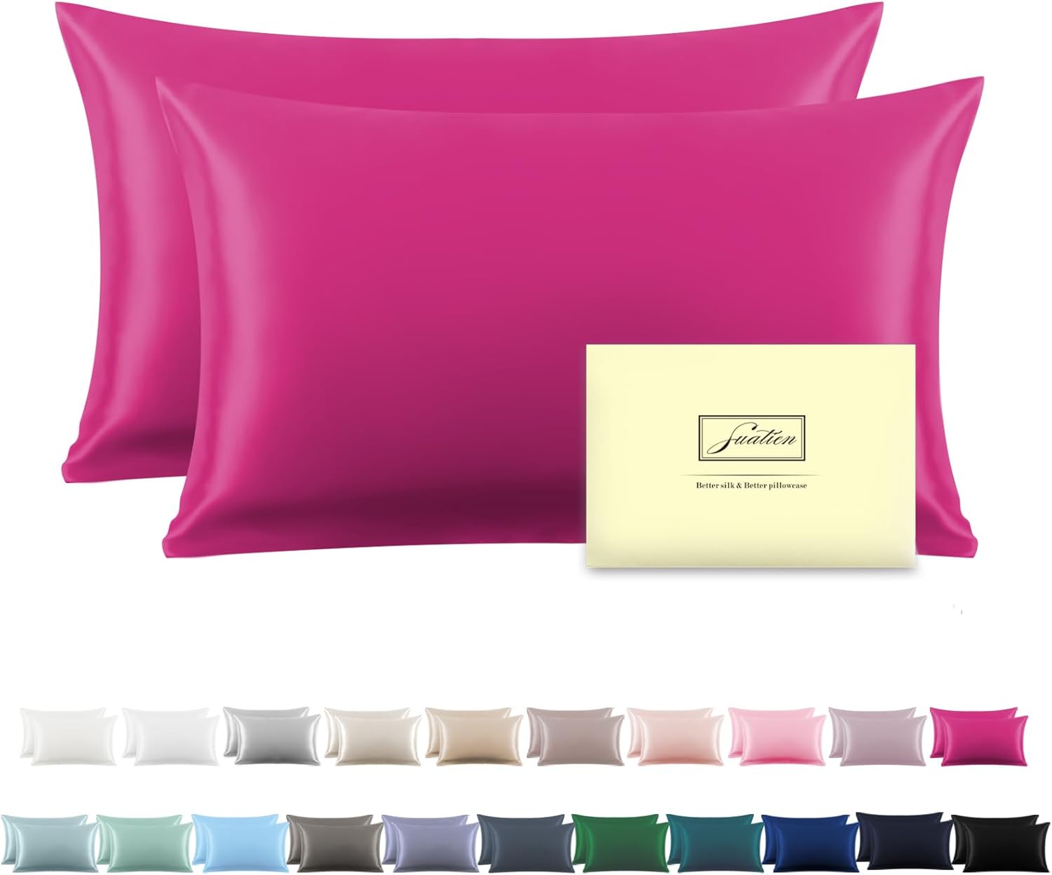 Silk Pillow Cases Set of 2 for Hair and Skin Comfort