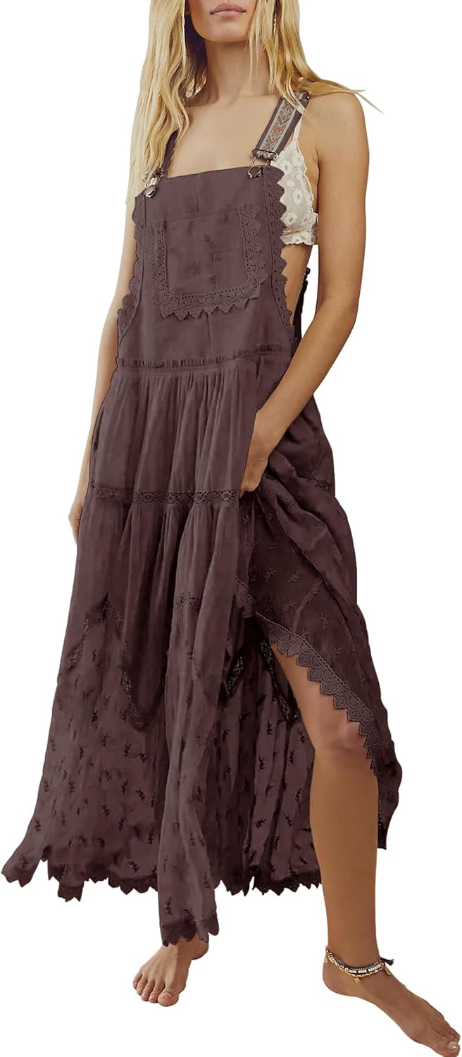 Gacaky Summer Dress for Women - Casual Floral Bohemian Maxi