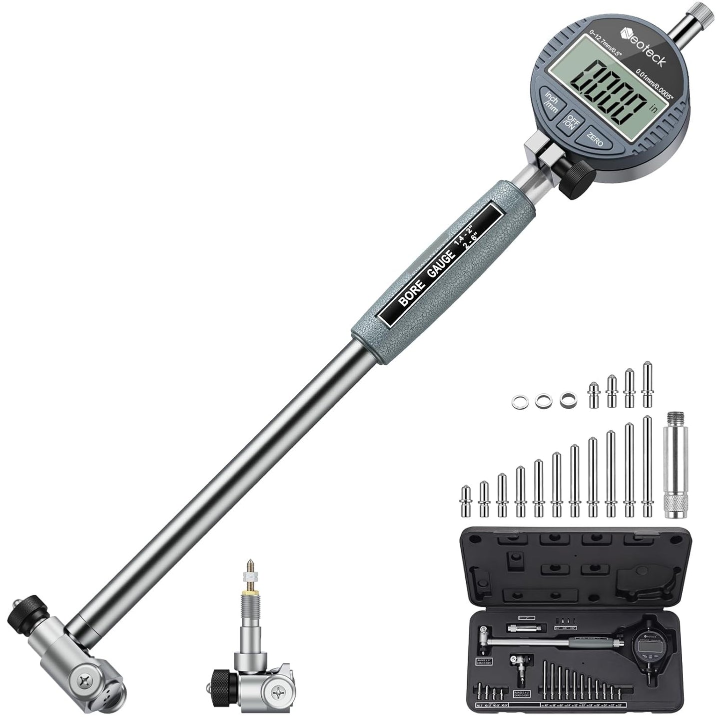 Neoteck Digital Indicator Bore Gauge Set for Precision Measurement