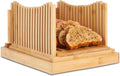 Bamboo Bread Slicer: Adjustable, Crumb-Free Slicing