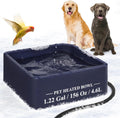 Heated Water Bowl for Dog Cat 1.22 Gallon - Outdoor Freeze-Proof Bowl