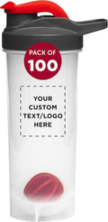 Personalized 24 oz. Shaker Bottles - Bulk Set of 100