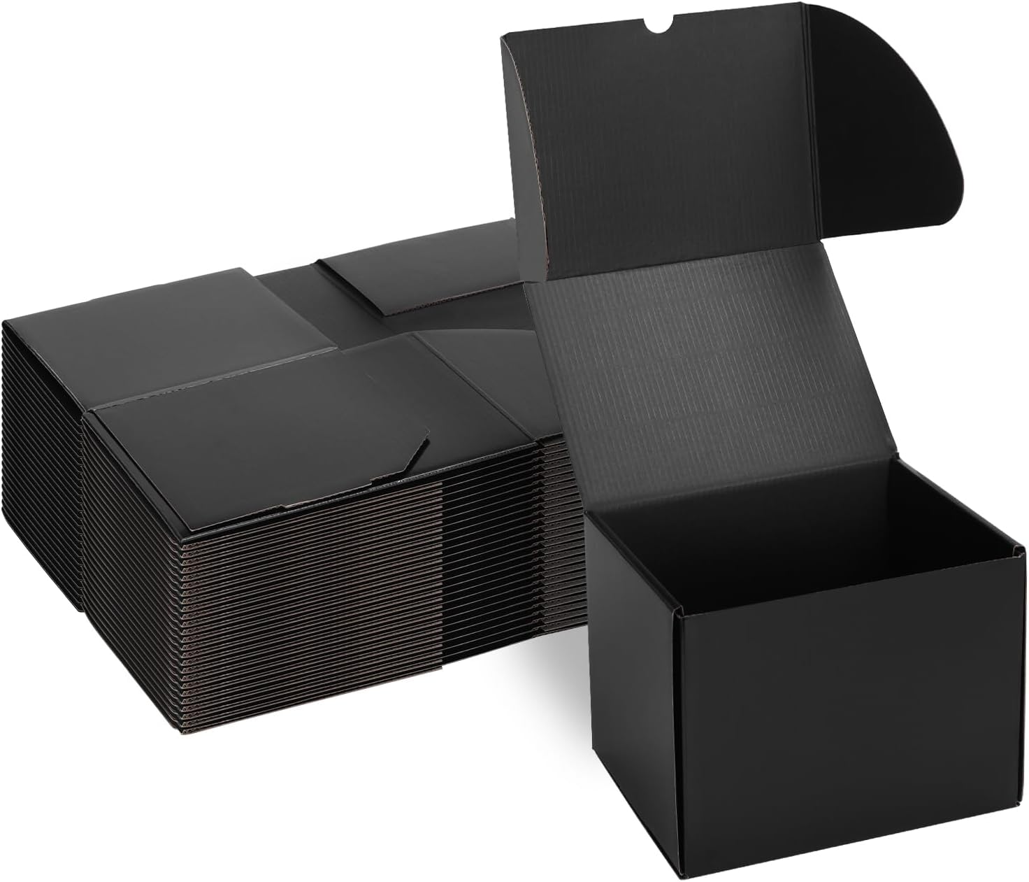 Black Small Shipping Boxes for Packaging and Gift Giving Needs