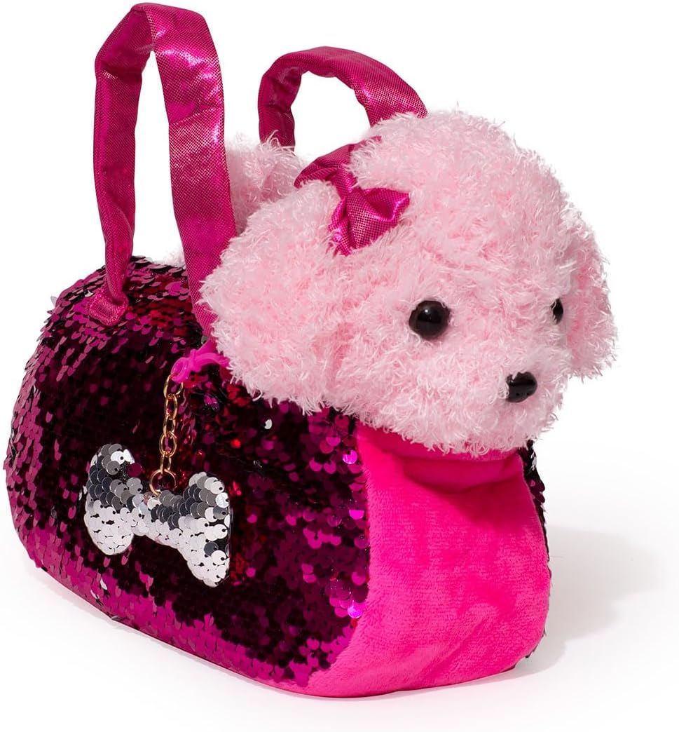 Reversible Sequin Pet Purse Set - Stuffed Animal Fun!