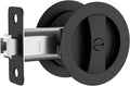Pocket Door Hardware Black Pocket Door Privacy Lock - Matte Black