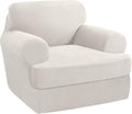 PrinceDeco 2 Pieces Armchair Slipcover for T Cushion Chairs