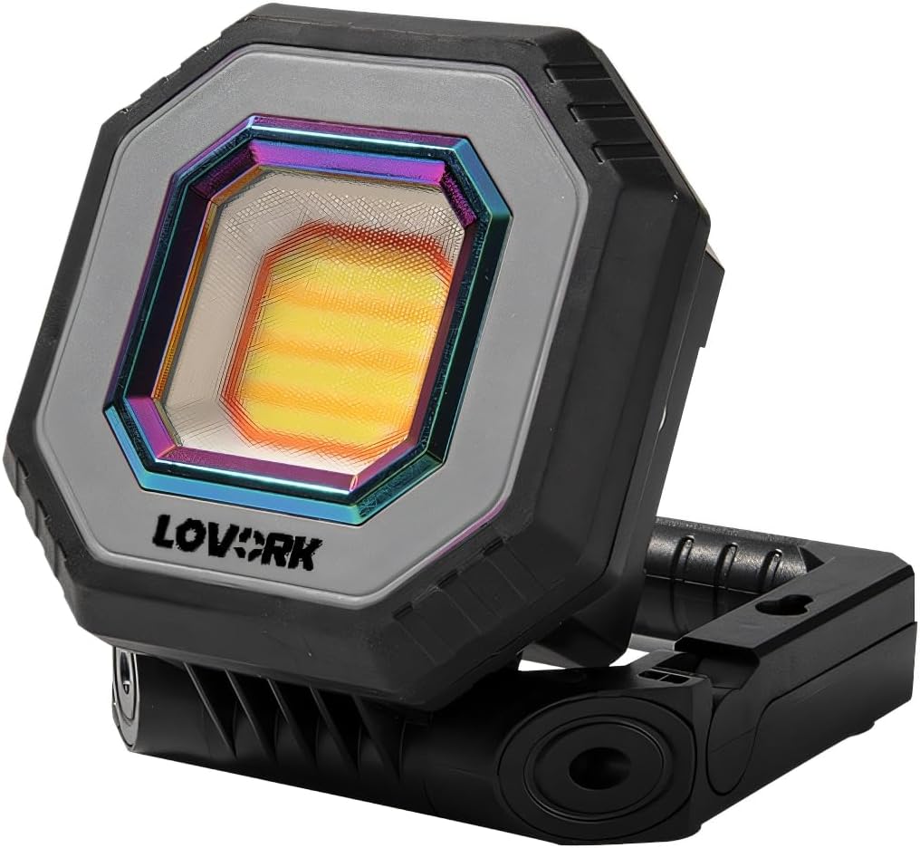 LOVORK 1500LM Rechargeable LED Camping Light: Bright, Portable & Waterproof