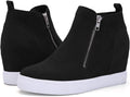 Women's Wedge Sneakers Hidden Heel Platform Booties - Comfort Lift