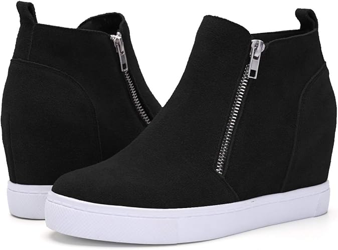 Athlefit Women's Wedge Sneakers for Stylish Comfort and Support