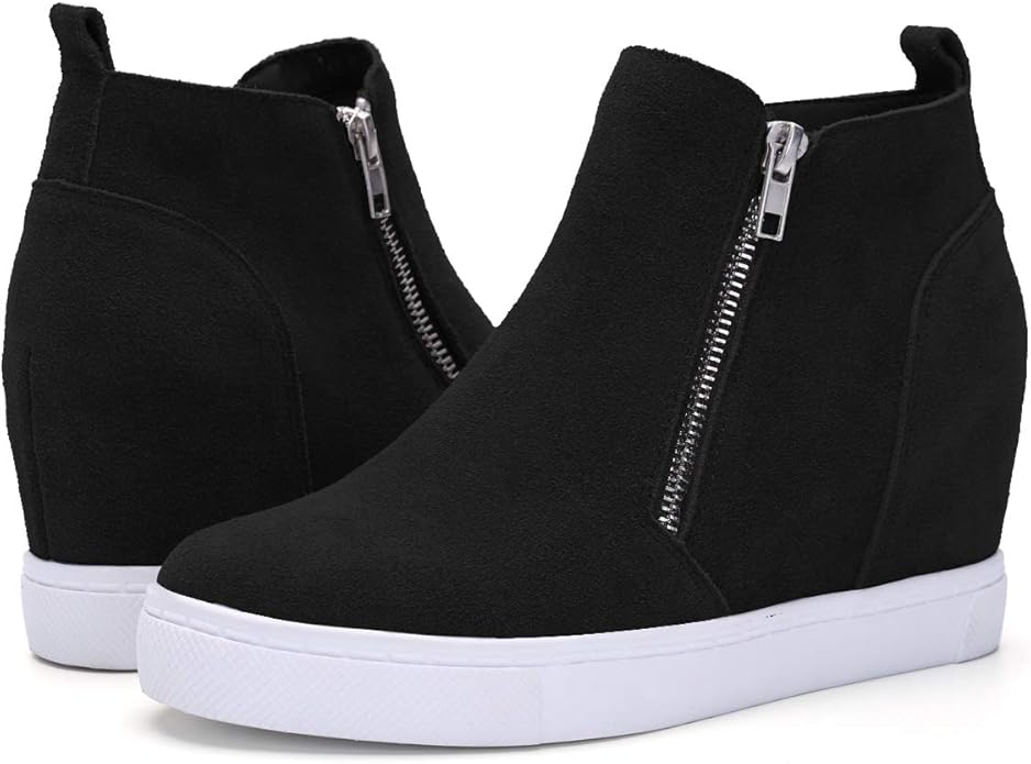 Athlefit Women's Wedge Sneakers for Stylish Comfort and Support