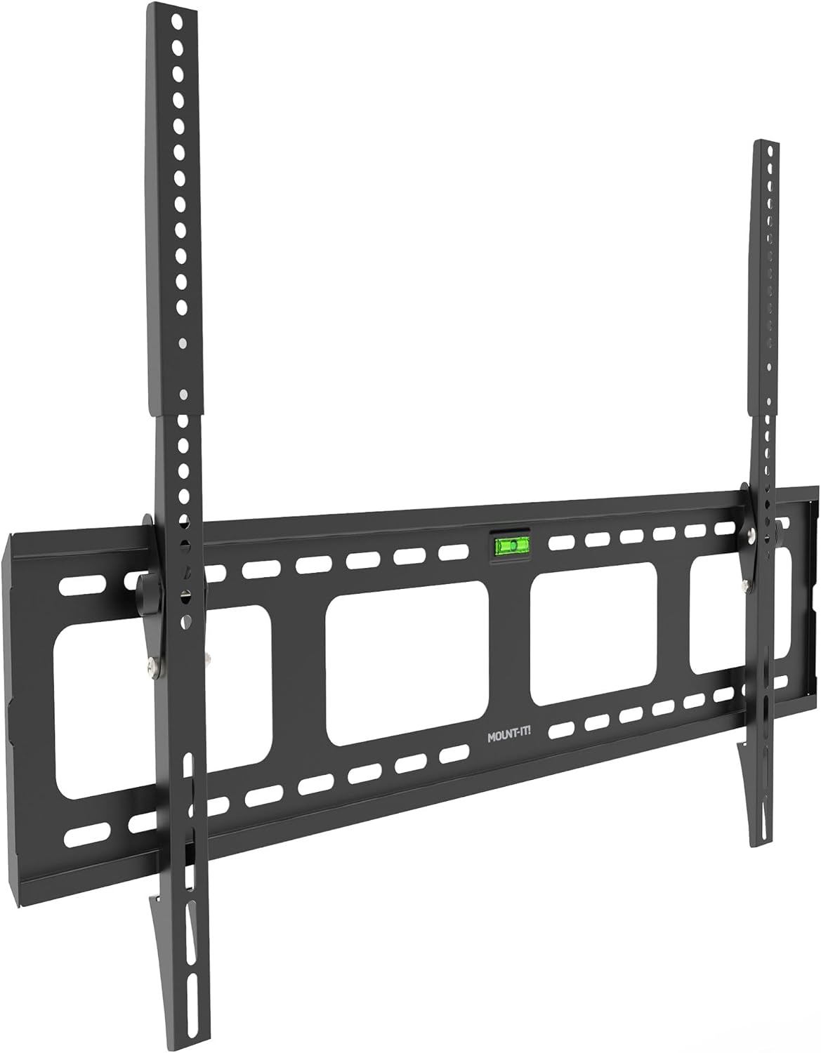 Mount-It! Ultra-Slim Tilt TV Wall Mount | Glare-Free Downward Tilt | Heavy-Duty Steel