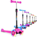 BELEEV A1 Scooter for Kids Ages 2-6 - Adjustable Light Up 3-Wheel Ride