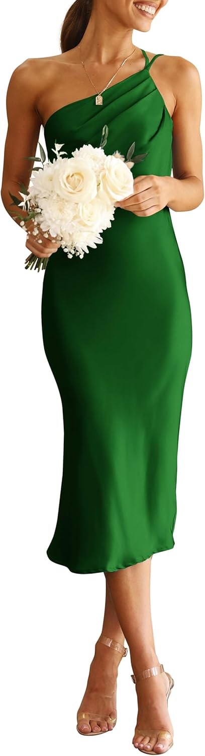 Stunning Women's Midi Satin Dress for Summer Events and More