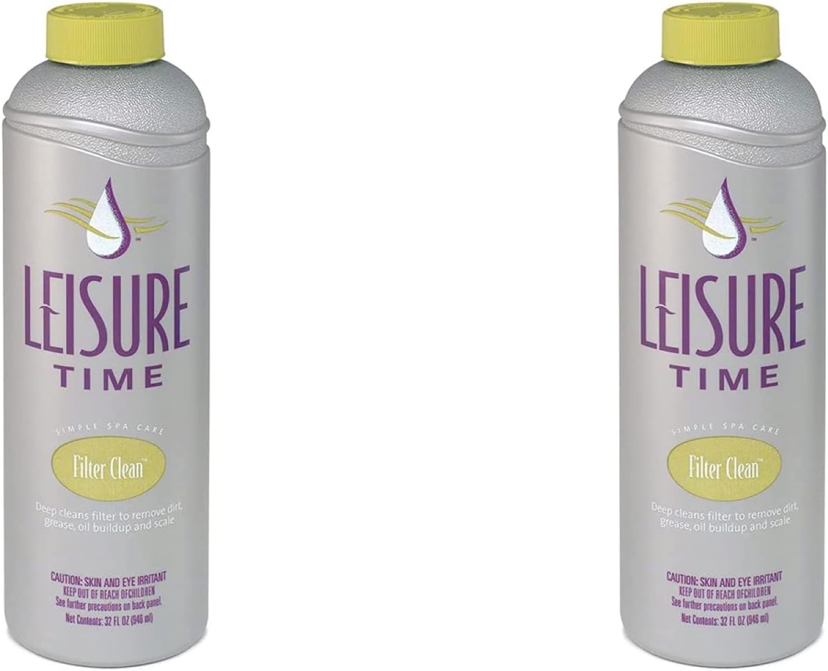 Leisure Time O-02BX Filter Clean 1-Quart 2-Pack for Spa Care