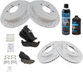 TRQ Semi-Metallic Front & Rear Brake Pad and Rotor Kit - F-150