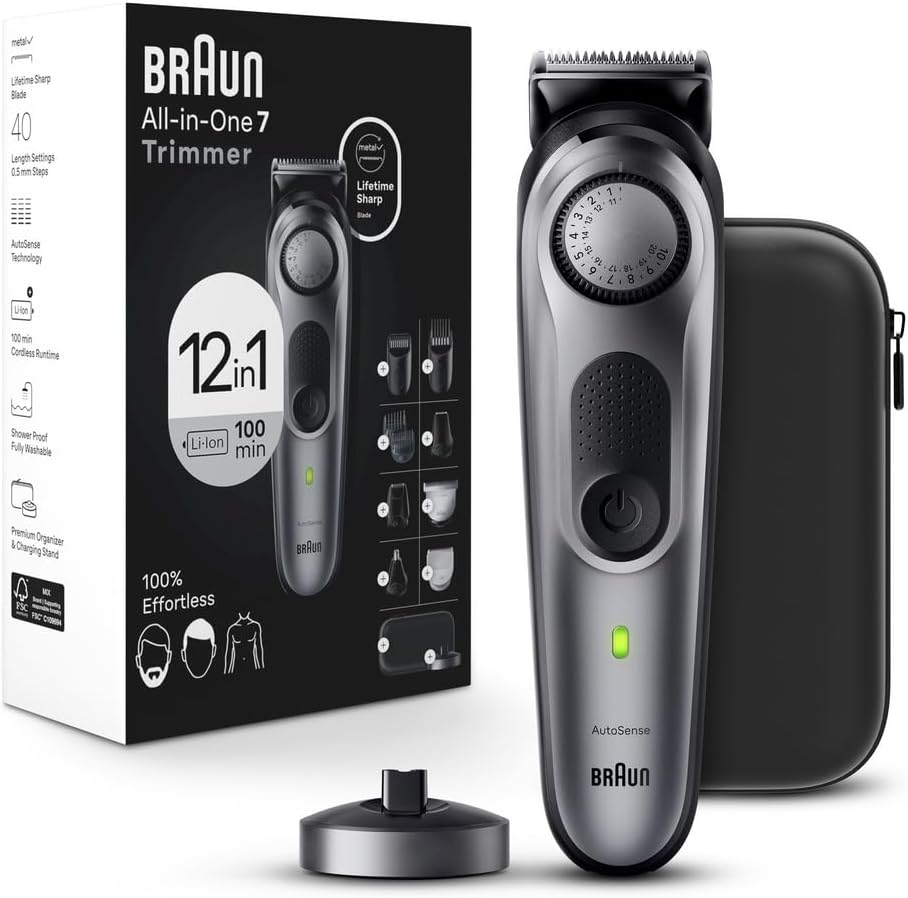 Braun All-in-One Men's Shaving Kit Series 7 7440 for Grooming