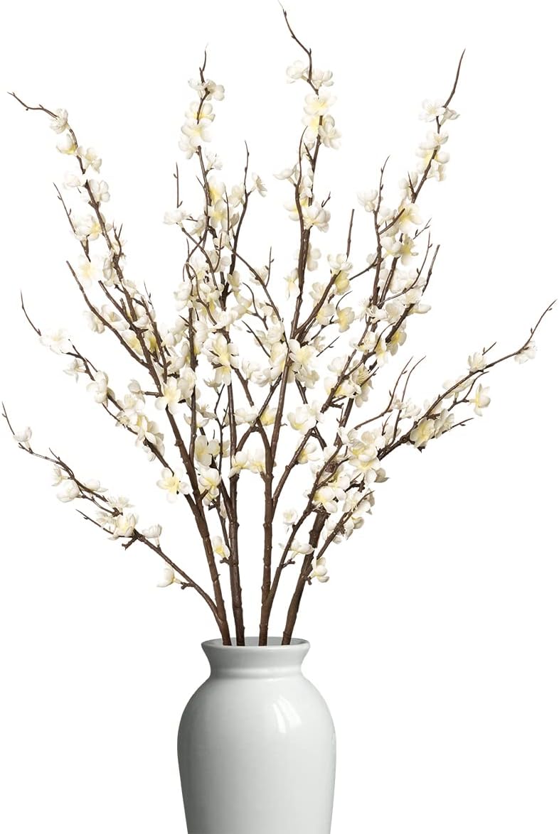 4Pcs Cherry Blossom Branches for Stunning Spring Decor