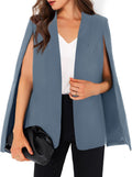 GAMISOTE Womens Cape Blazer Split Sleeve Open Front Casual Jacket wide