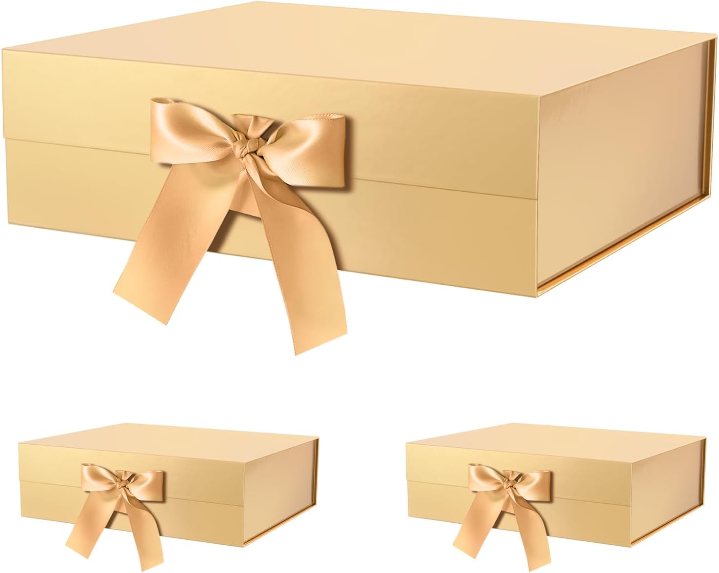Extra Large Gold Magnetic Gift Box for All Occasions