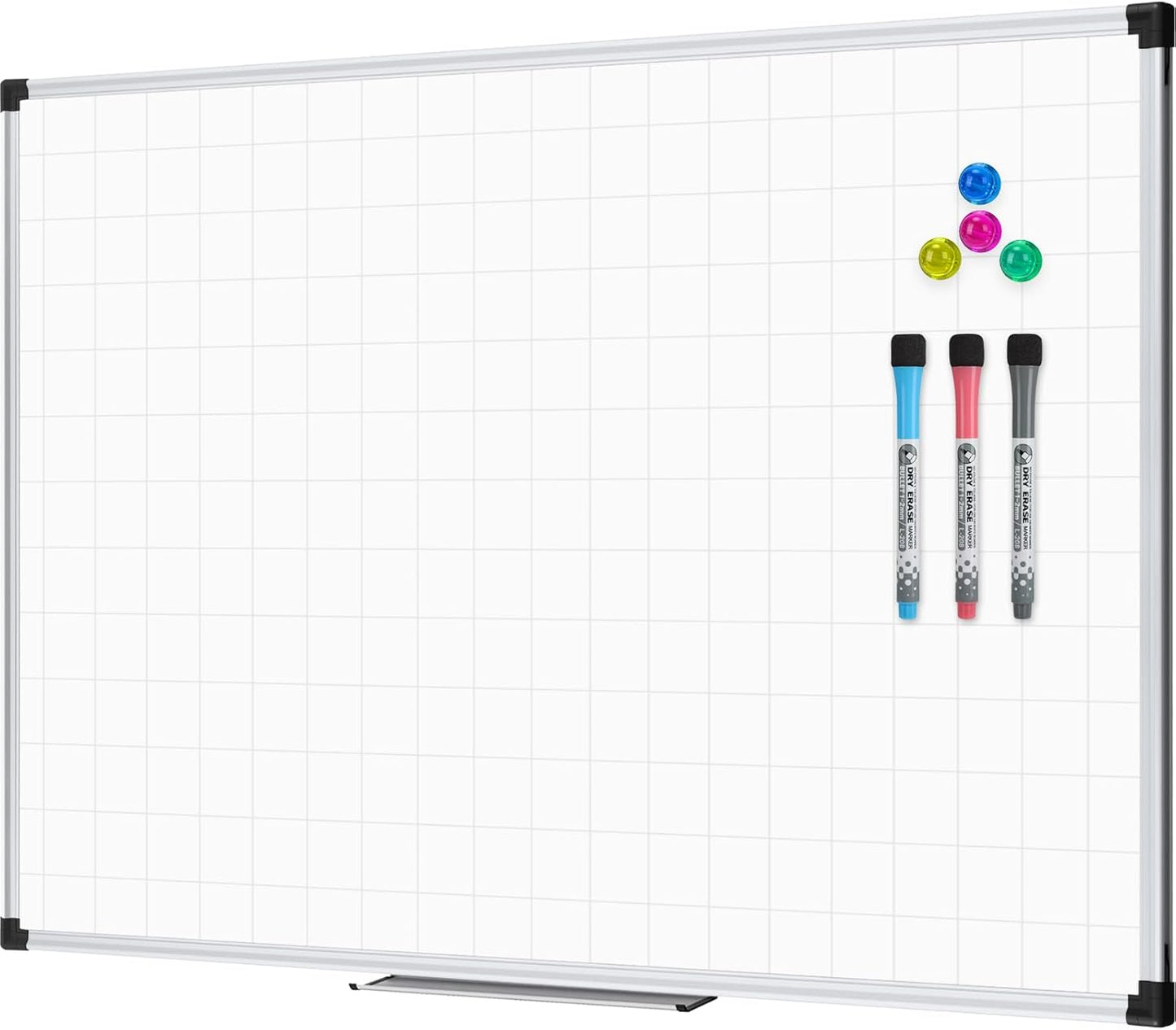 XBoard Magnetic Dry Erase Board with Lines for Home and Office
