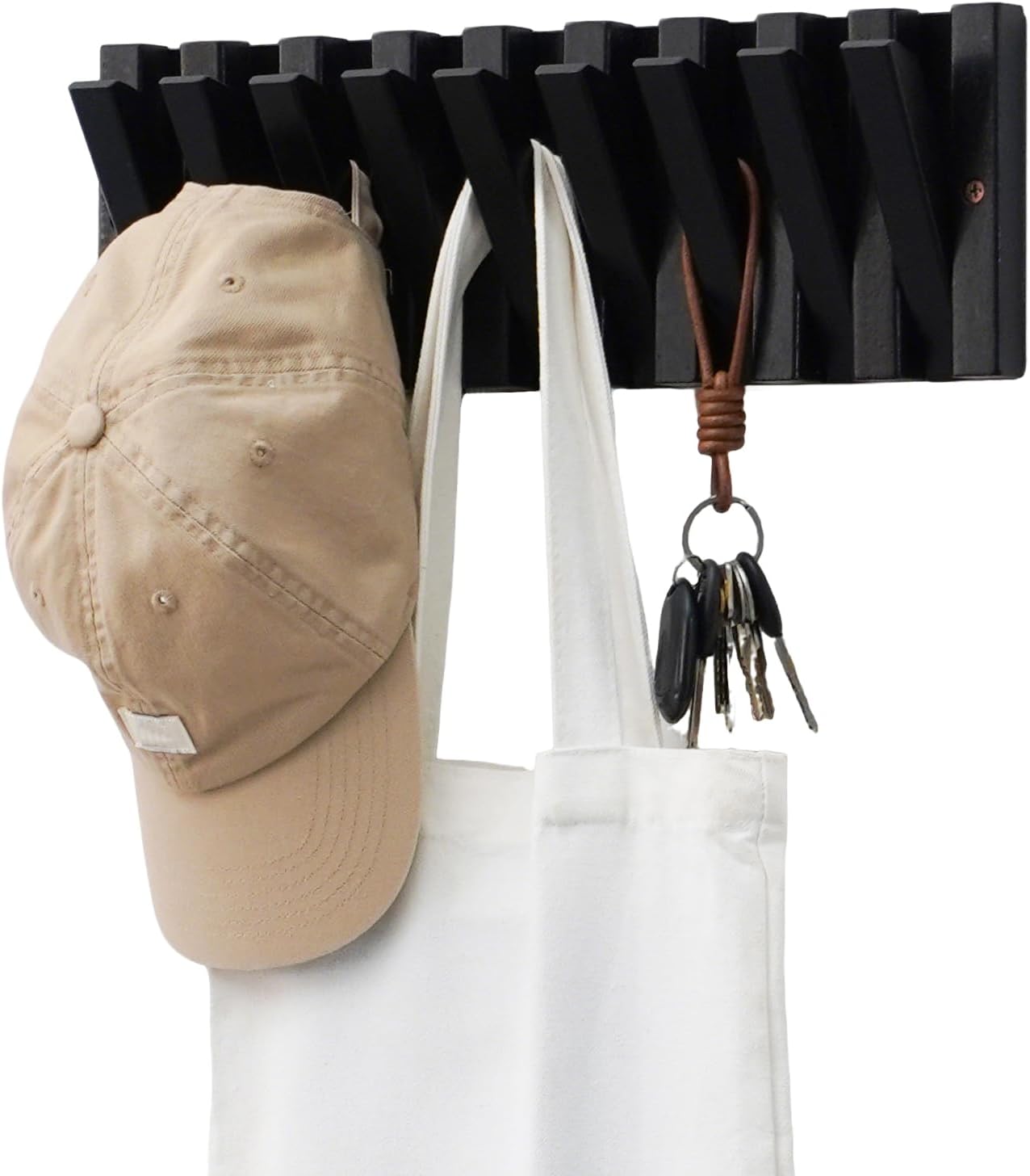 YaochuForest Coat & Hat Hooks Wall Mount with Key Holder