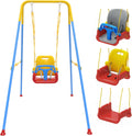 Toddler Swing with Soft Cushion, Foldable Indoor & Outdoor Swing