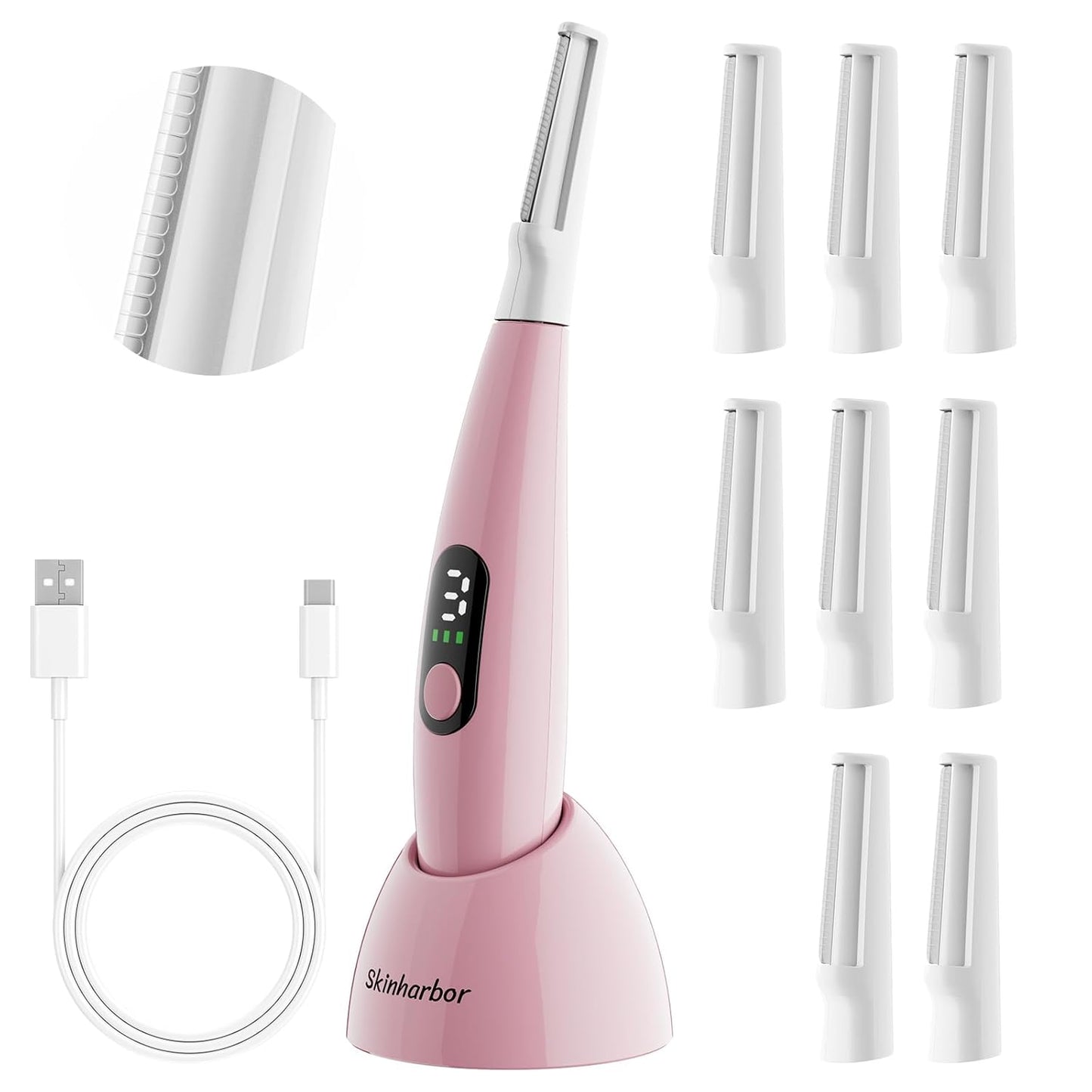 Sonic Dermaplane Razor for Women - Ultimate Facial Exfoliation Tool