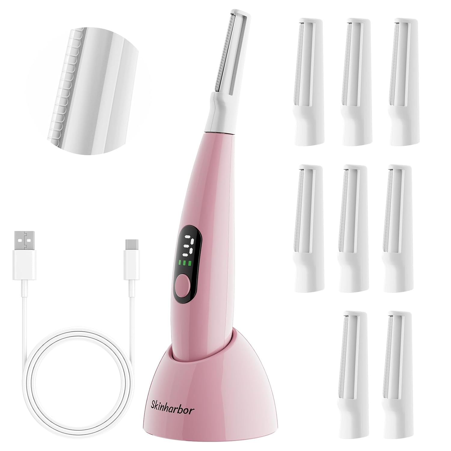Sonic Dermaplane Razor for Women - Ultimate Facial Exfoliation Tool