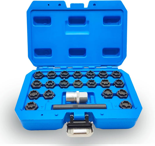 22PCS Wheel Lock Nut Key Kit for Audi - Essential Tool Set