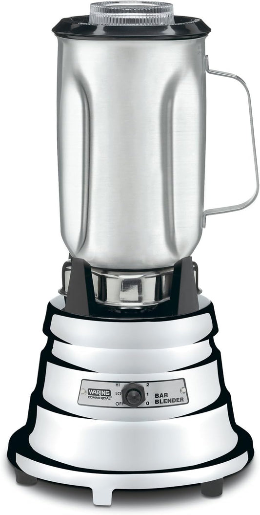 Waring Commercial Chrome Bar Blender - Powerful 1/2 HP Motor