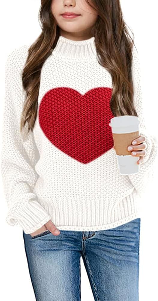 Imily Bela Girls Turtleneck Sweaters for Kids Stylish Knitwear