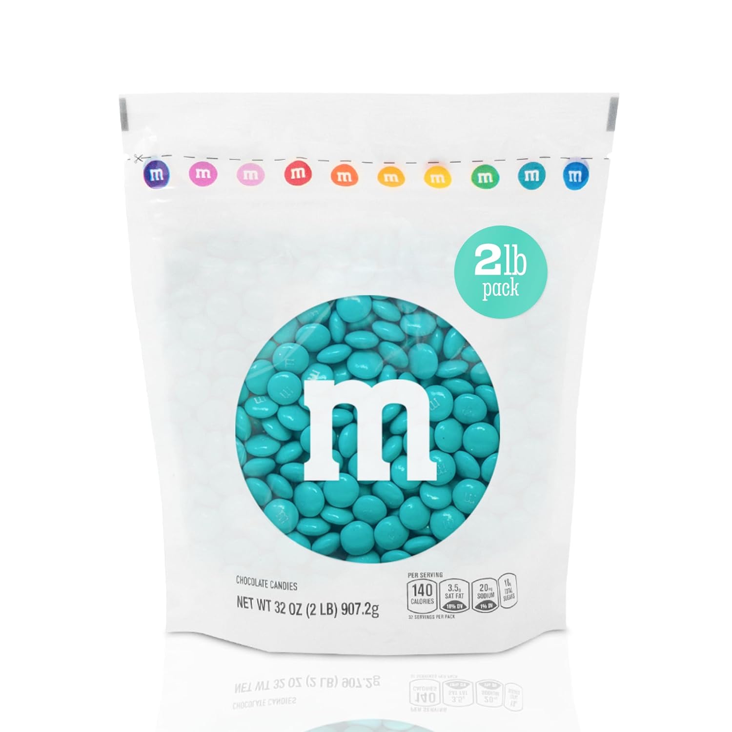 M&M'S Aqua Milk Chocolate Candy for Parties and Celebrations