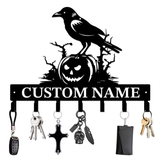 Custom Crow Key Hooks for Stylish Storage