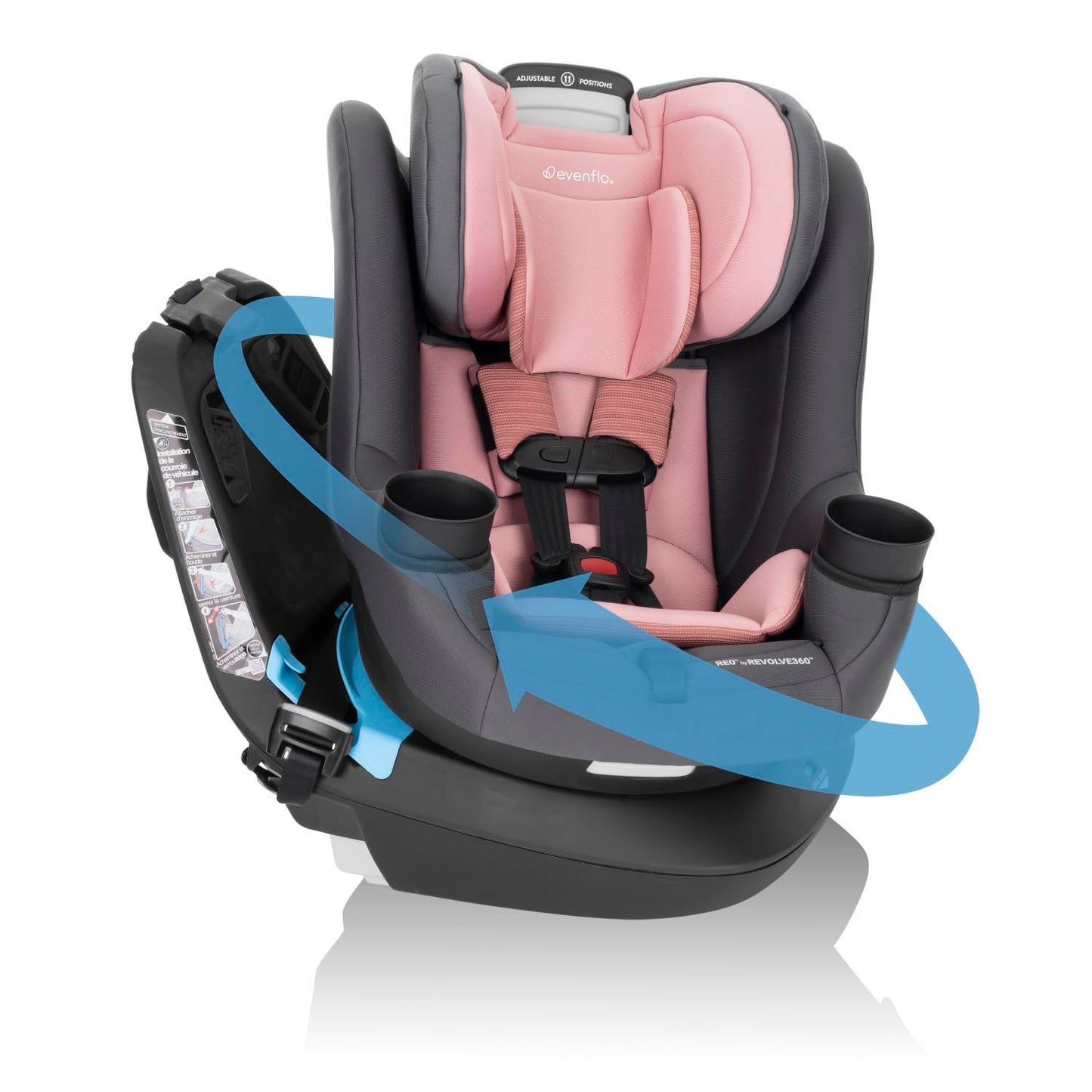 Evenflo REO Rotating 2-in-1 Convertible Car Seat for Infants