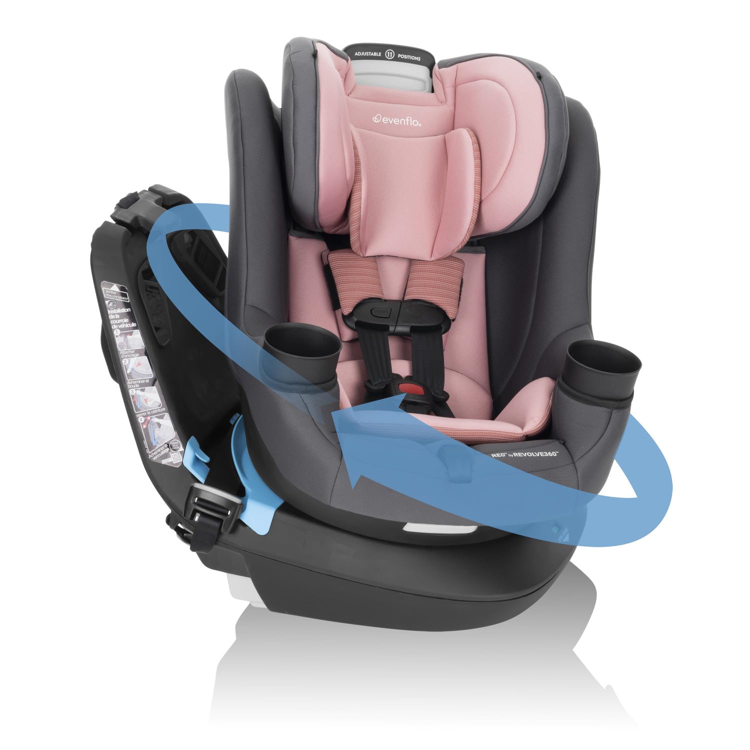 Evenflo REO Rotating 2-in-1 Convertible Car Seat for Infants