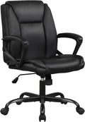 Ergonomic Executive Desk Chair for Men - Lumbar Support & Swivel