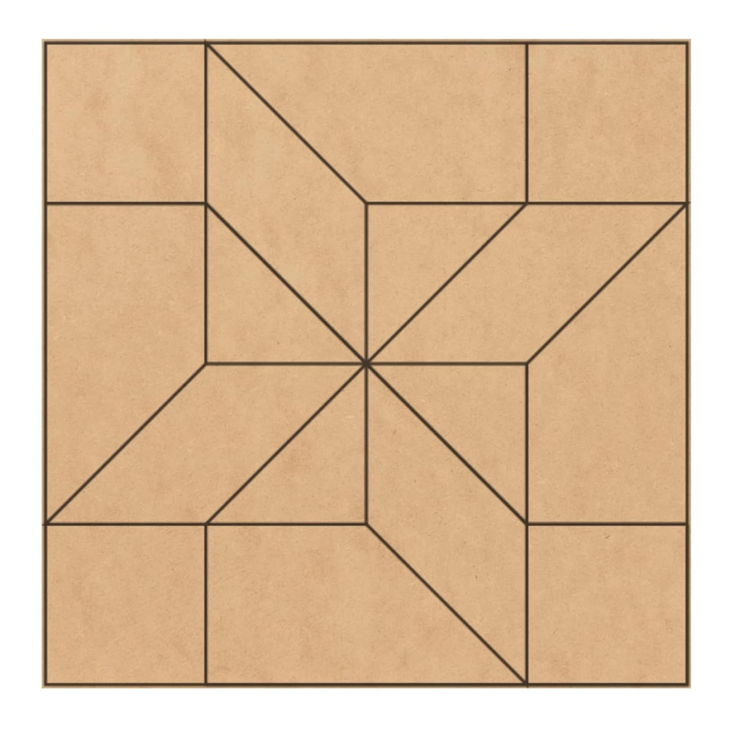 Large Unfinished Barn Quilt Square Wooden Sign for DIY Decor
