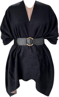 Moss Rose Women's Shawl Wrap Poncho Ruana Cape - Cozy Reversible Layer