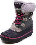 LONDON FOG Girls Tottenham Cold Weather Warm Lined Snow Boot - Cozy
