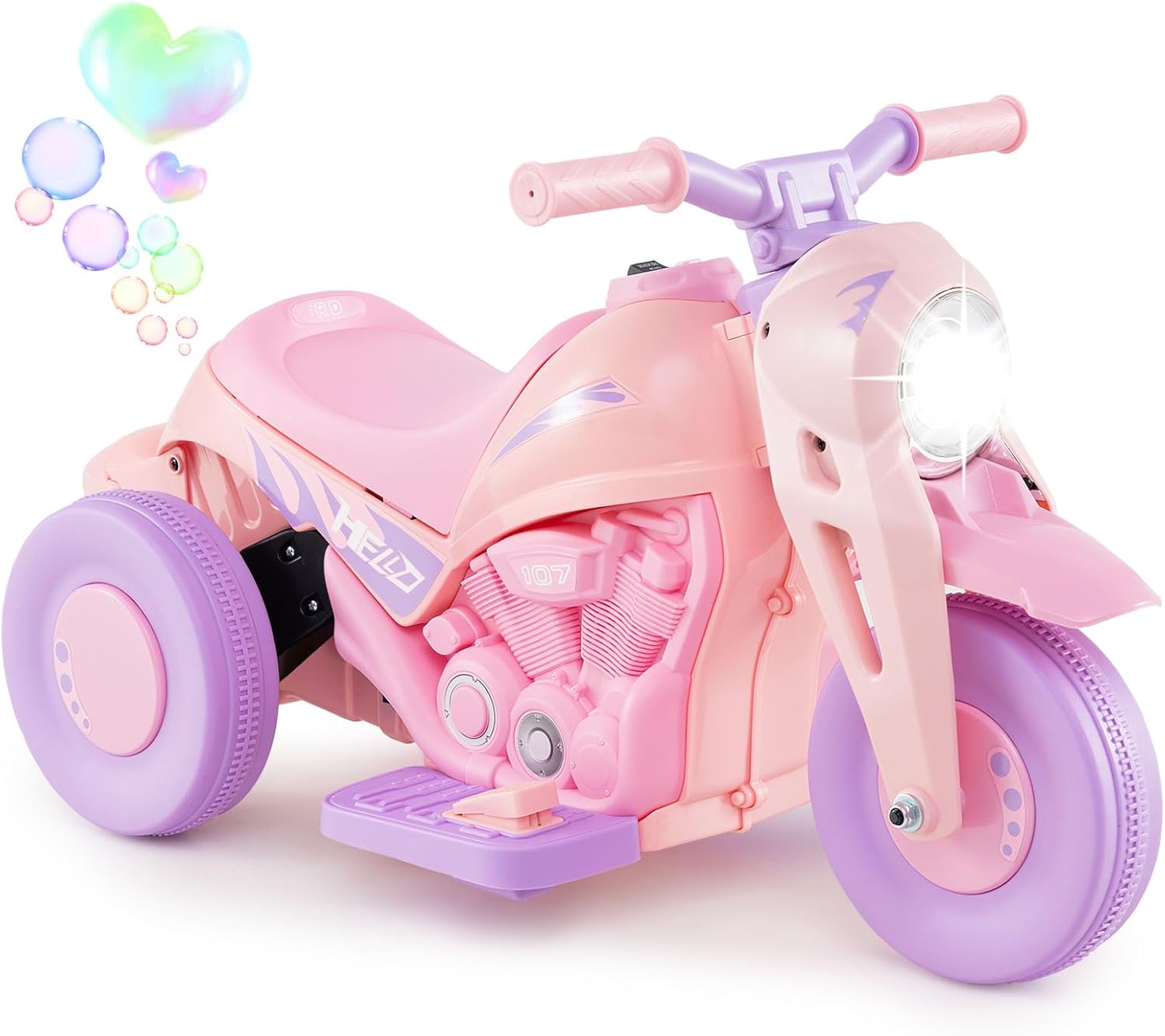 Costzon Kids Motorcycle with Bubble Maker and LED Headlight
