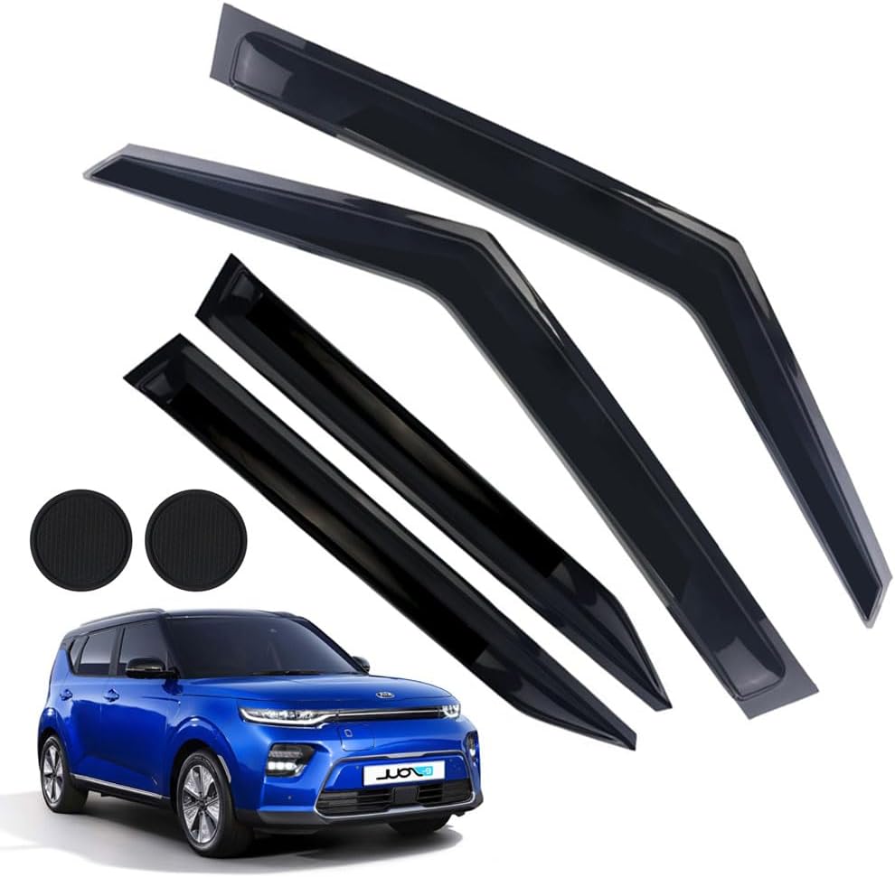 Rain Guards for Kia Soul 2020-2023 - Durable Window Deflectors